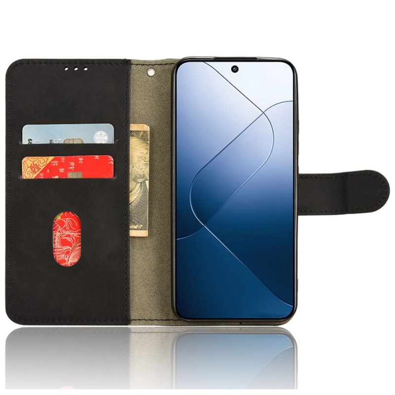 Læder Cover Xiaomi 14 Telefon Etui Ruskindseffekt