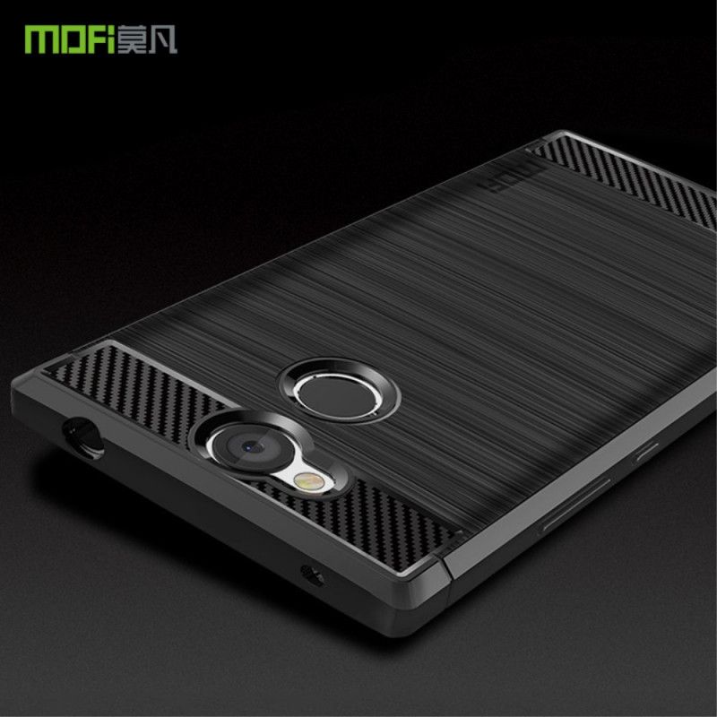 Cover Sony Xperia L2 Sort Mofi Børstet Kulfiber