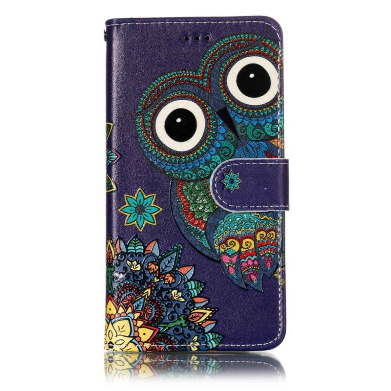 Flip Cover Læder Sony Xperia L2 Ugle I Mandalauniverset