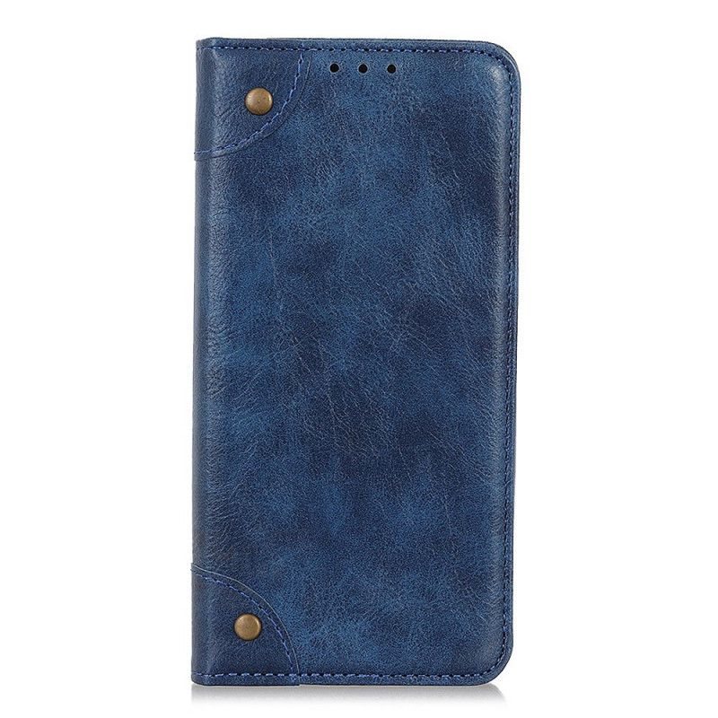 Læder Cover Samsung Galaxy Note 10 Lite Sort Mobilcover Vintage Nitteversion