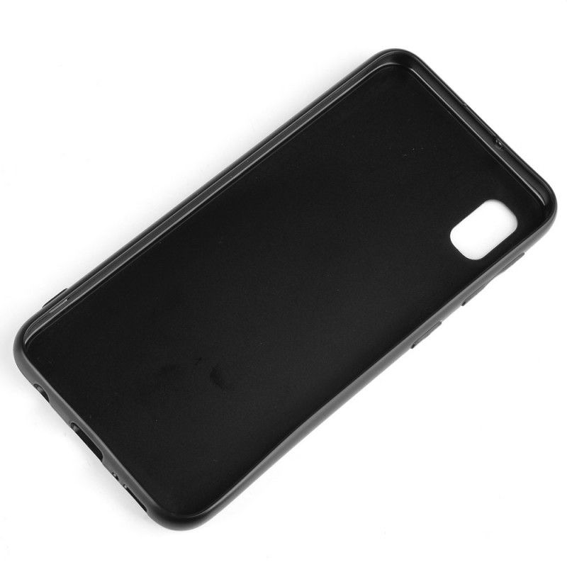 Cover Samsung Galaxy A10e Sort Syet Lædereffekt