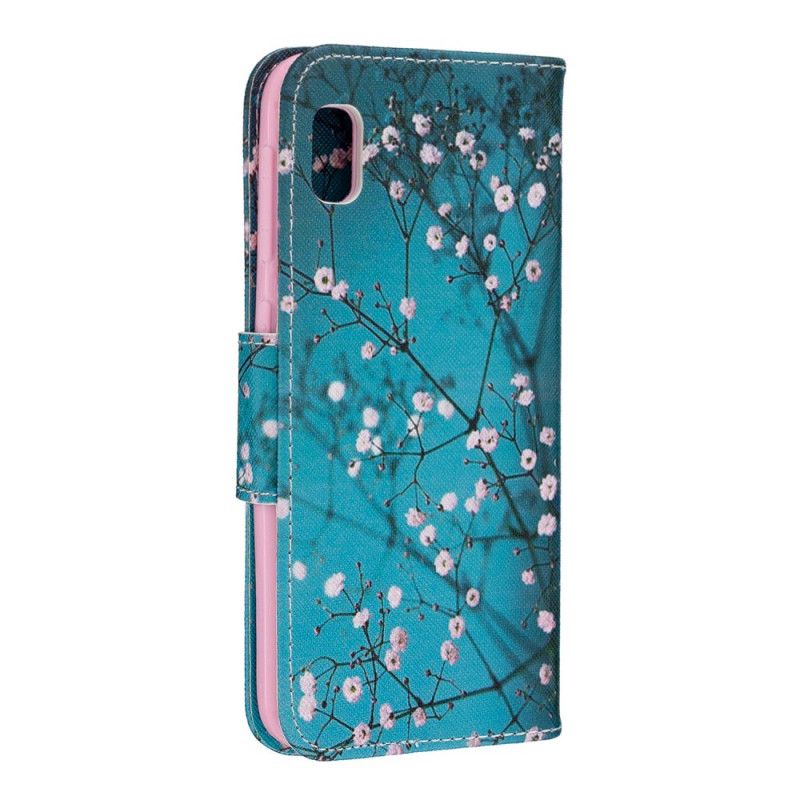 Flip Cover Læder for Samsung Galaxy A10e Blomstrende Træ