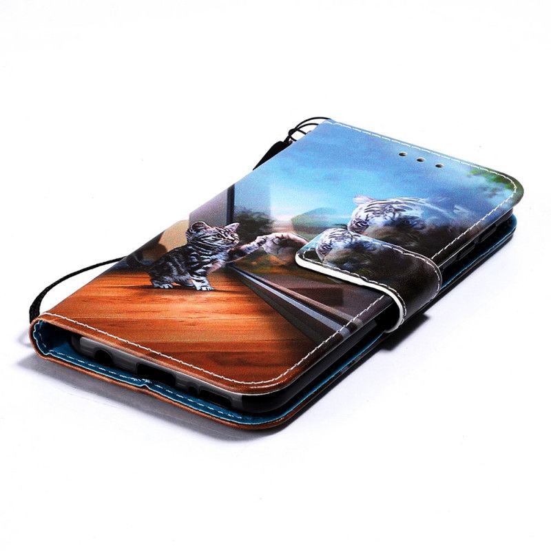 Flip Cover Læder for Samsung Galaxy A10e Ernest Og Refleksion