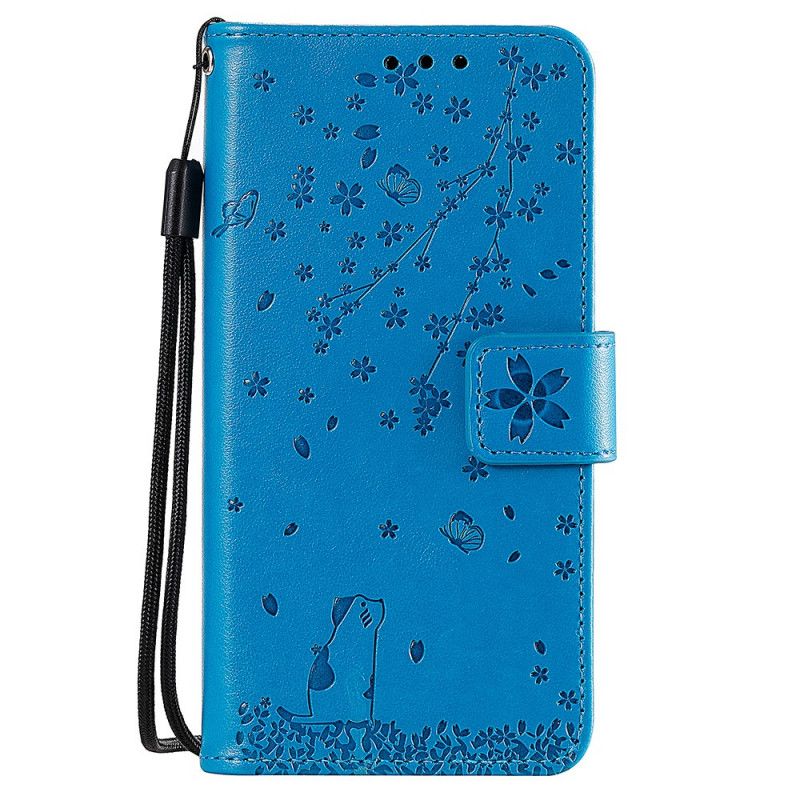 Flip Cover Læder for Samsung Galaxy A10e Grå G-Streng