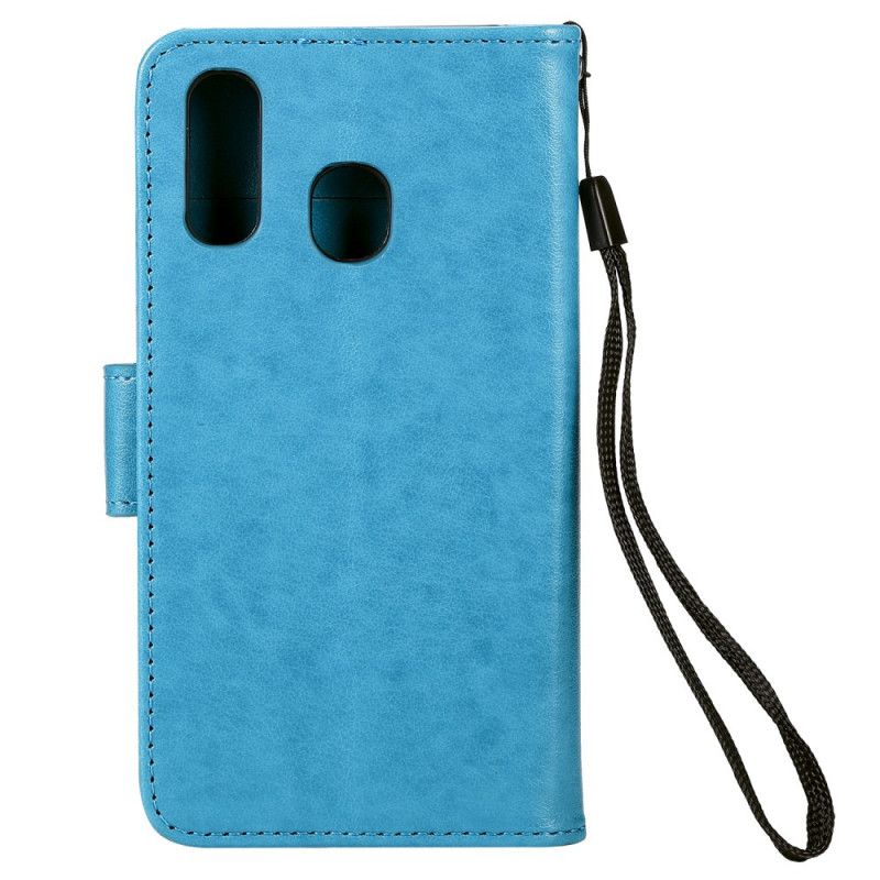 Flip Cover Læder for Samsung Galaxy A10e Grå G-Streng