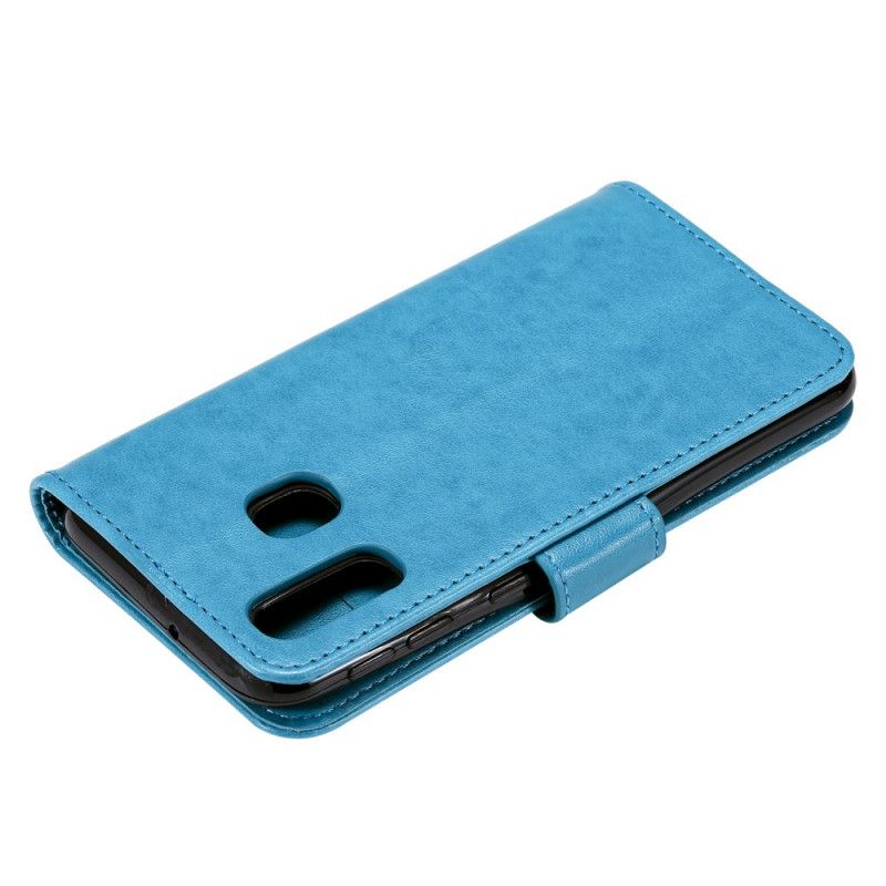 Flip Cover Læder for Samsung Galaxy A10e Grå G-Streng