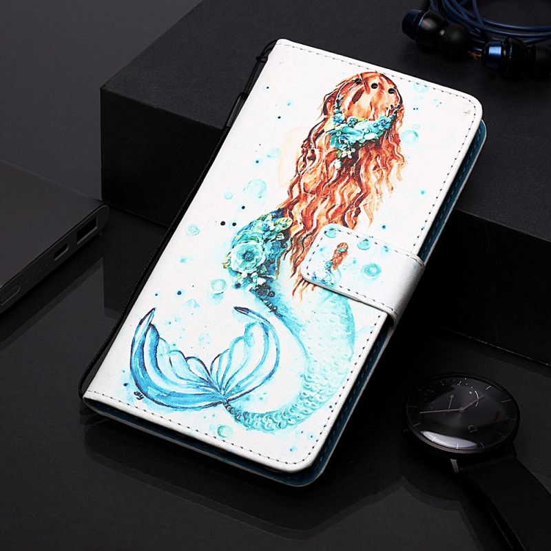 Flip Cover Læder for Samsung Galaxy A10e Havfrue Dagdrømme