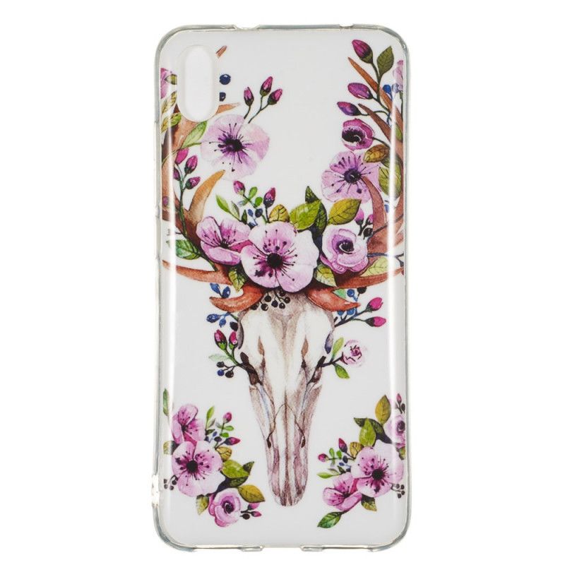 Cover for Xiaomi Redmi 7A Fluorescerende Blomstret Elg