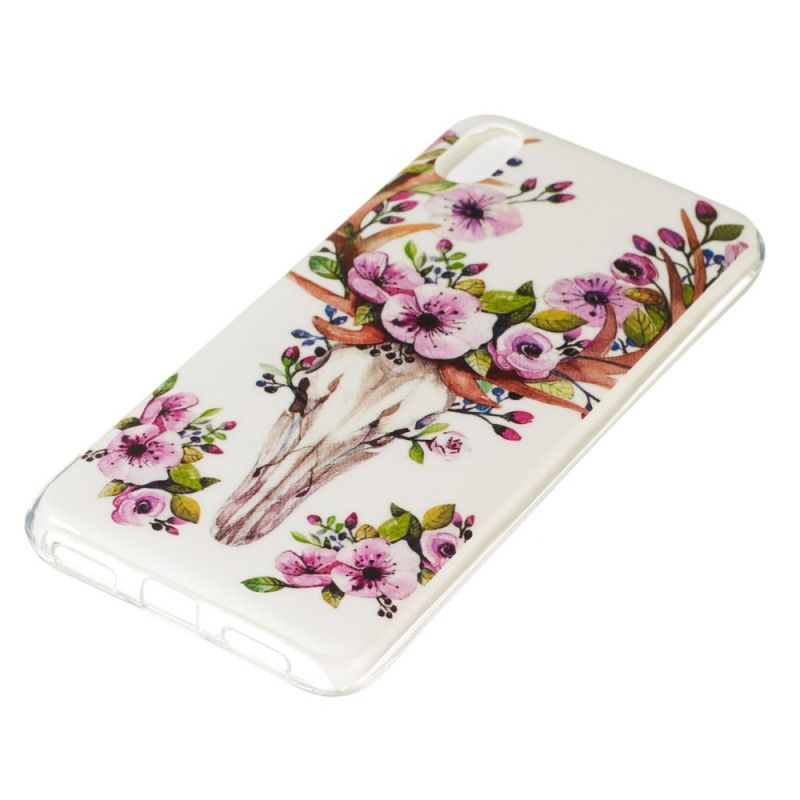 Cover for Xiaomi Redmi 7A Fluorescerende Blomstret Elg