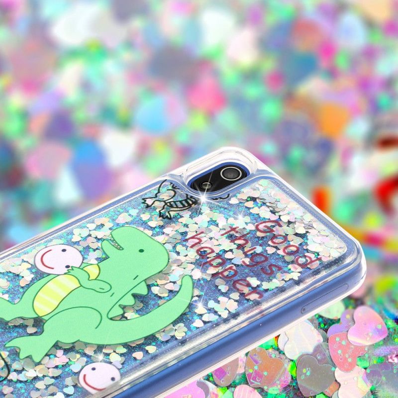 Cover for Xiaomi Redmi 7A Glitter Dinosaur