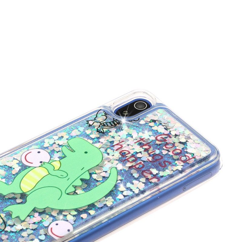 Cover for Xiaomi Redmi 7A Glitter Dinosaur