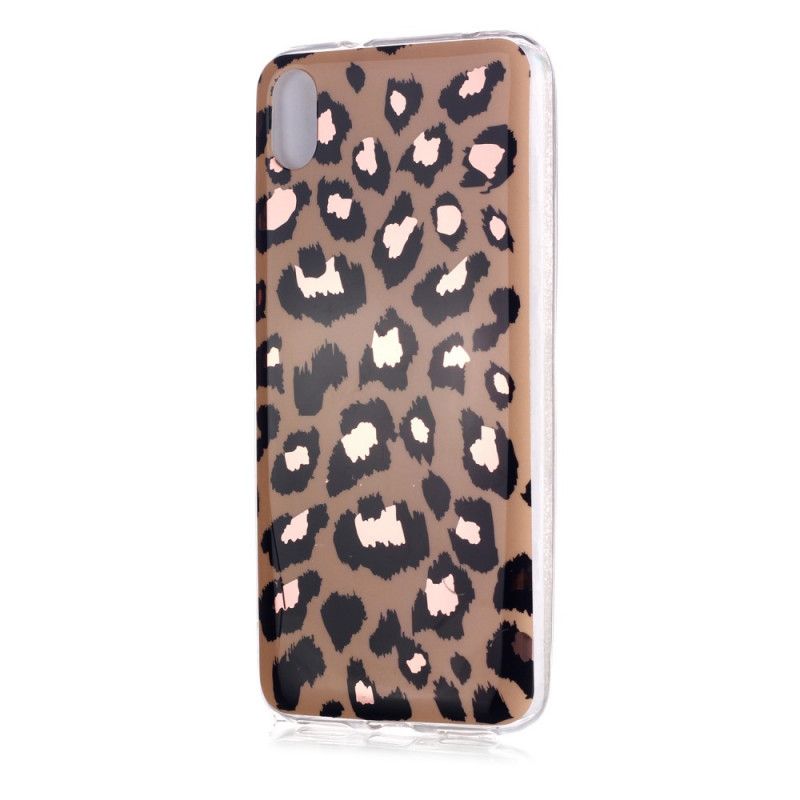 Cover for Xiaomi Redmi 7A Marmor I Leopardstil