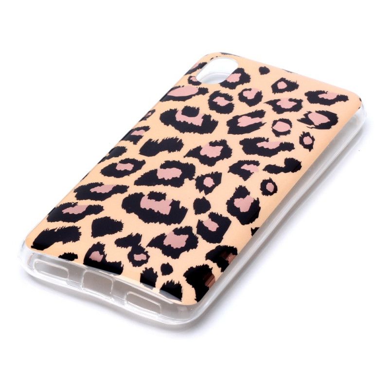 Cover for Xiaomi Redmi 7A Marmor I Leopardstil