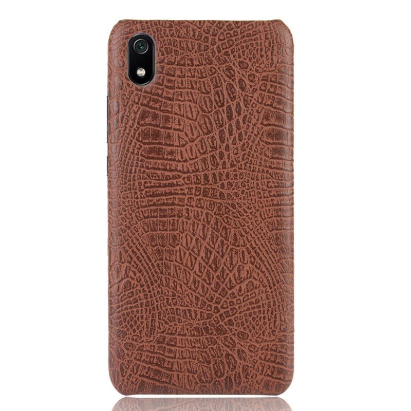 Cover for Xiaomi Redmi 7A Sort Krokodillehudstil