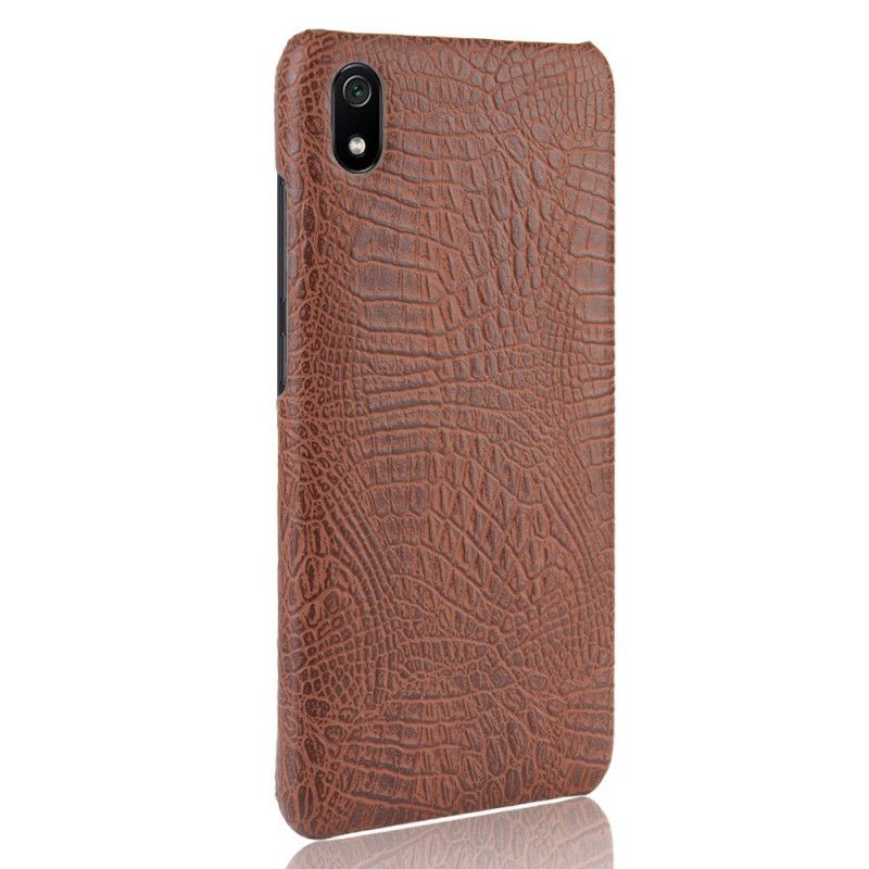 Cover for Xiaomi Redmi 7A Sort Krokodillehudstil