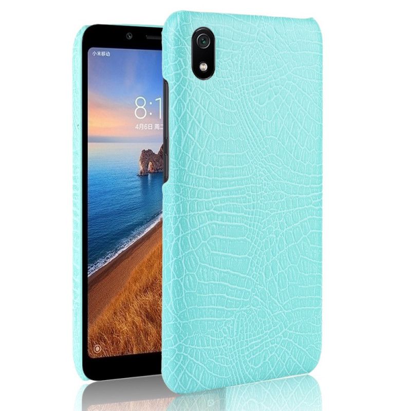 Cover for Xiaomi Redmi 7A Sort Krokodillehudstil