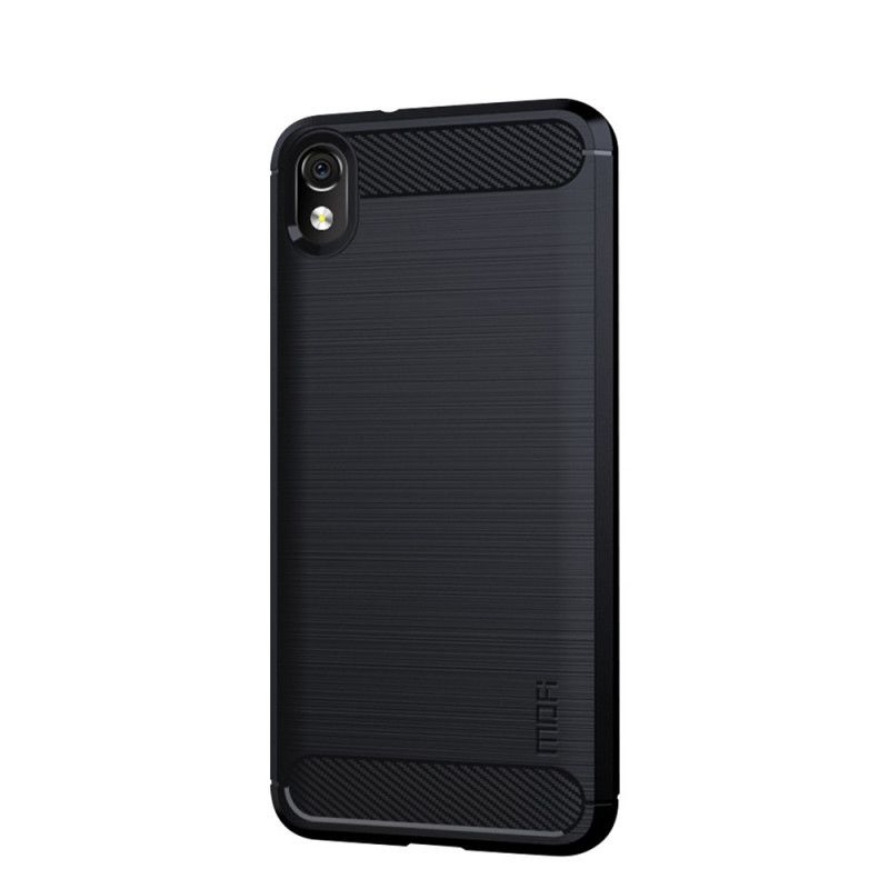 Cover for Xiaomi Redmi 7A Sort Mofi Børstet Kulfiber