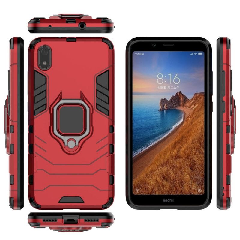 Cover for Xiaomi Redmi 7A Sort Resistent Ring