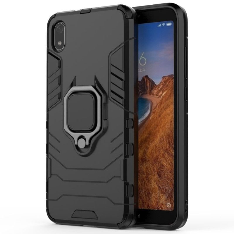 Cover for Xiaomi Redmi 7A Sort Resistent Ring