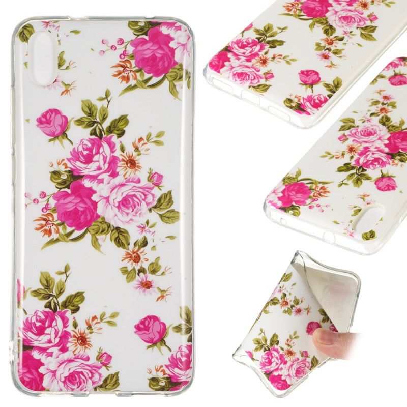 Cover Xiaomi Redmi 7A Fluorescerende Frihedsblomster