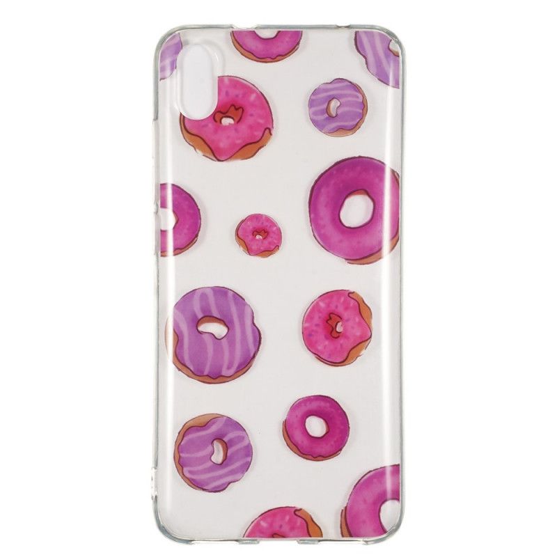 Cover Xiaomi Redmi 7A Gennemsigtig Donuts Fan