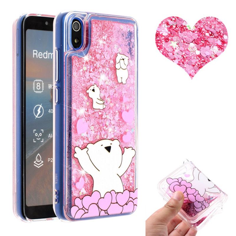 Cover Xiaomi Redmi 7A Glitterbjørne Beskyttelse