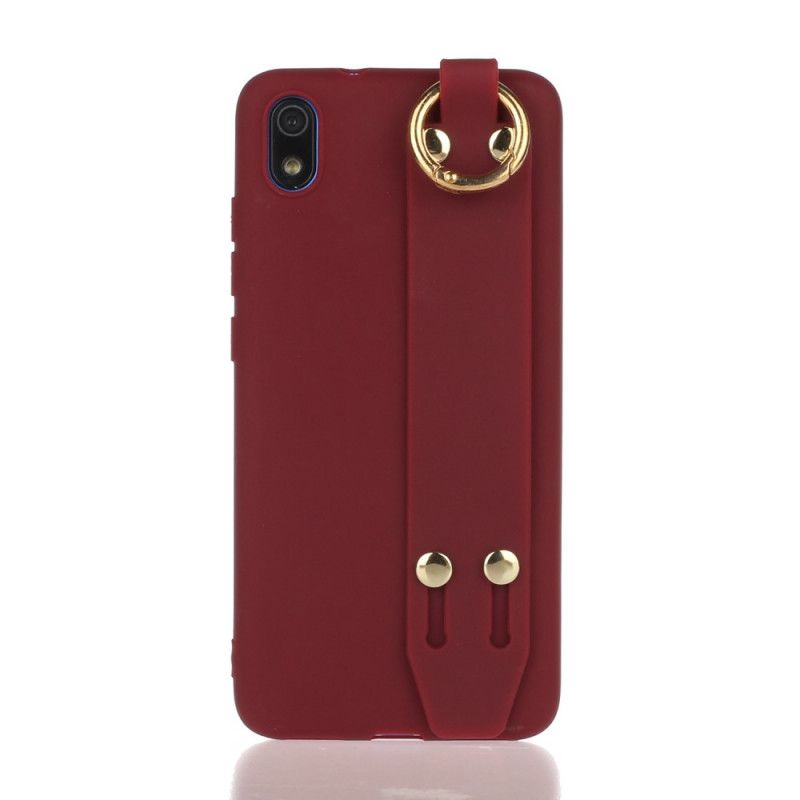 Cover Xiaomi Redmi 7A Rød Silikone Med Støttebånd