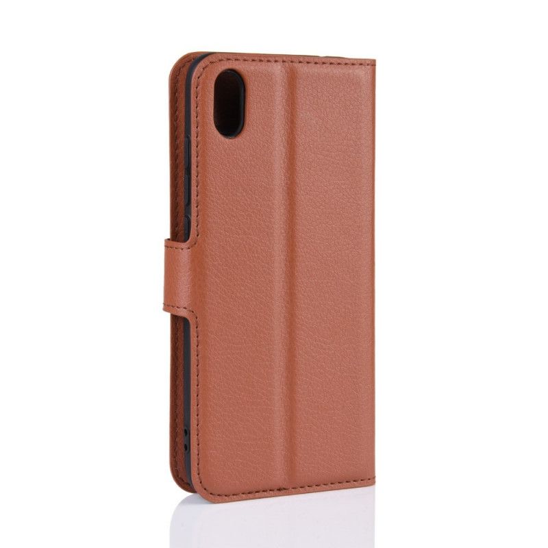 Flip Cover Læder for Xiaomi Redmi 7A Sort Klassisk Kunstlæder