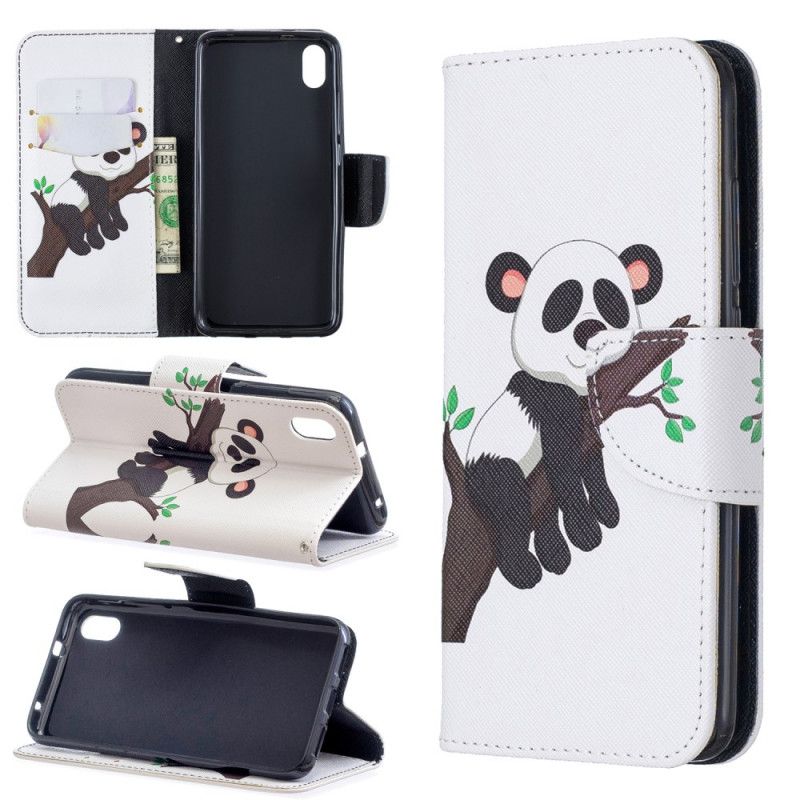 Flip Cover Læder Xiaomi Redmi 7A Doven Panda Original