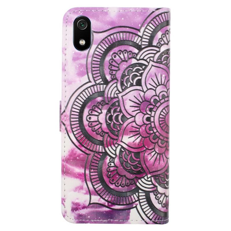 Flip Cover Læder Xiaomi Redmi 7A Lilla Mandala Original