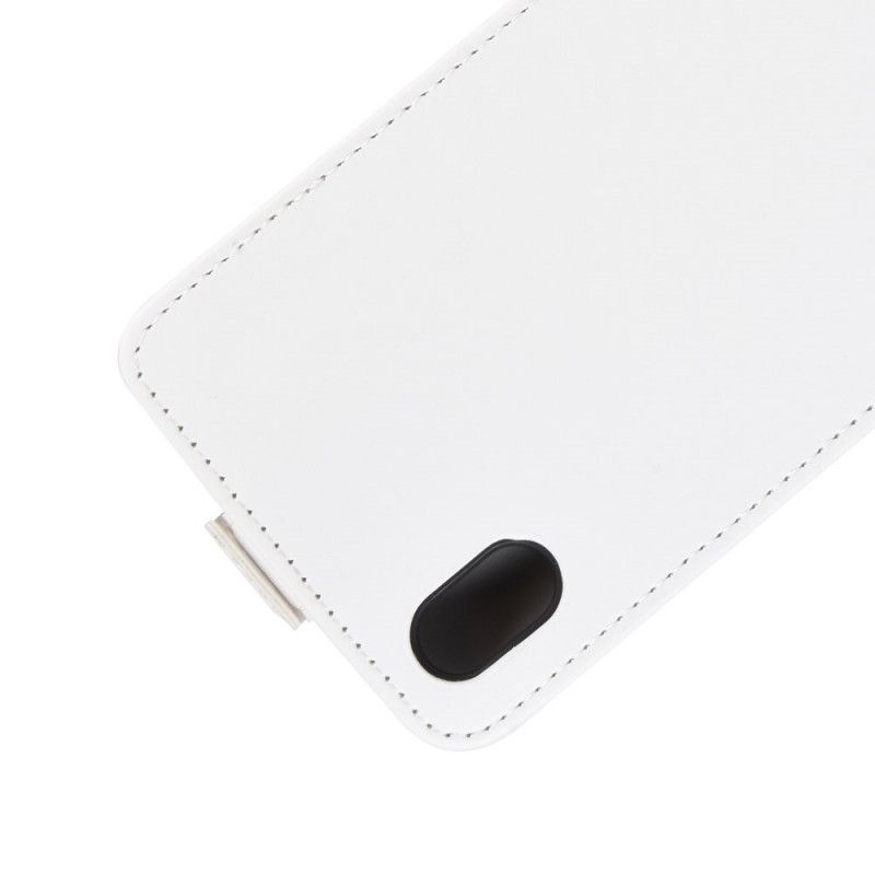 Flip Cover Læder Xiaomi Redmi 7A Sort Foldning Af Lædereffekt