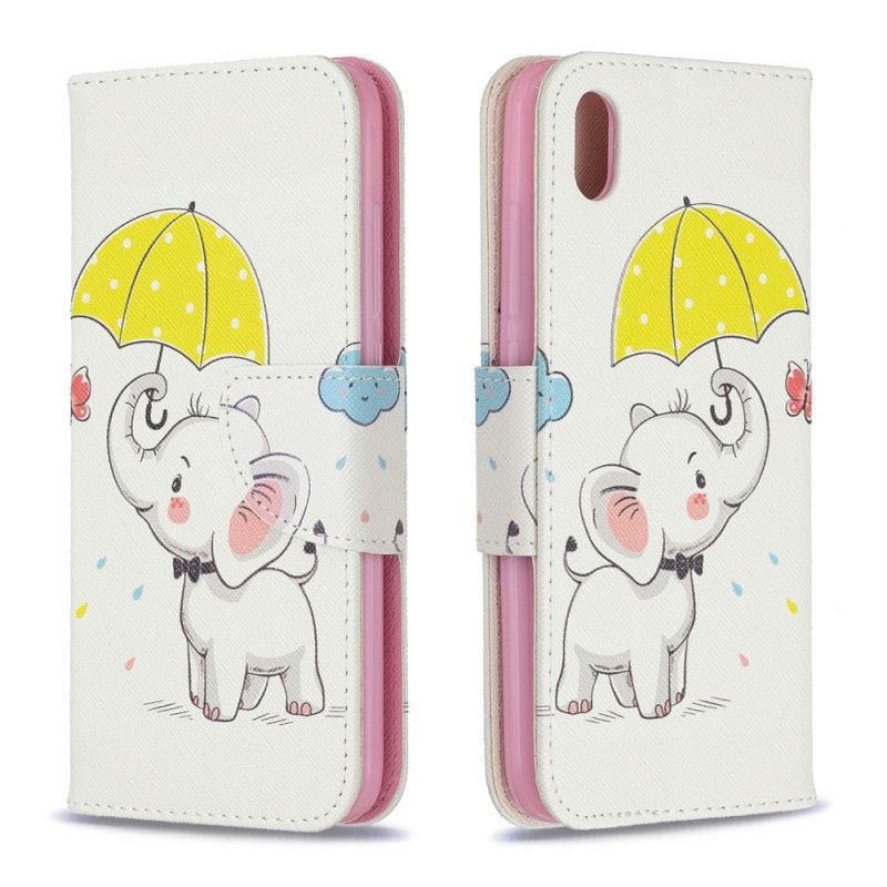 Flip Cover Xiaomi Redmi 7A Mobilcover Baby Elefant