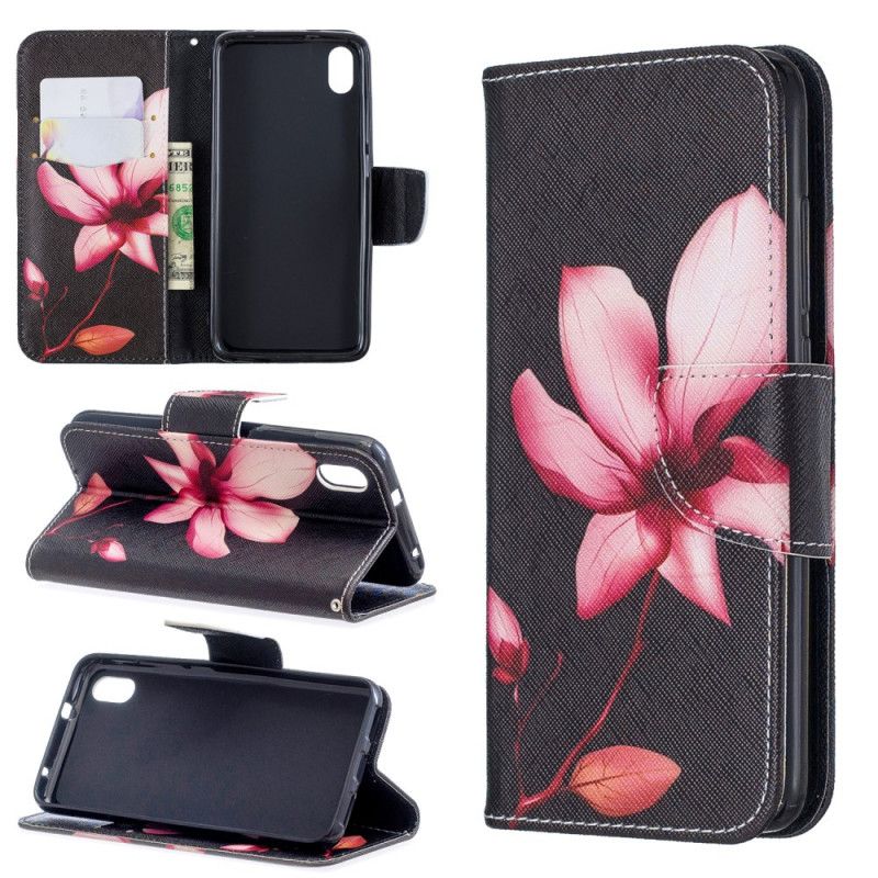 Flip Cover Xiaomi Redmi 7A Mobilcover Lyserød Blomst