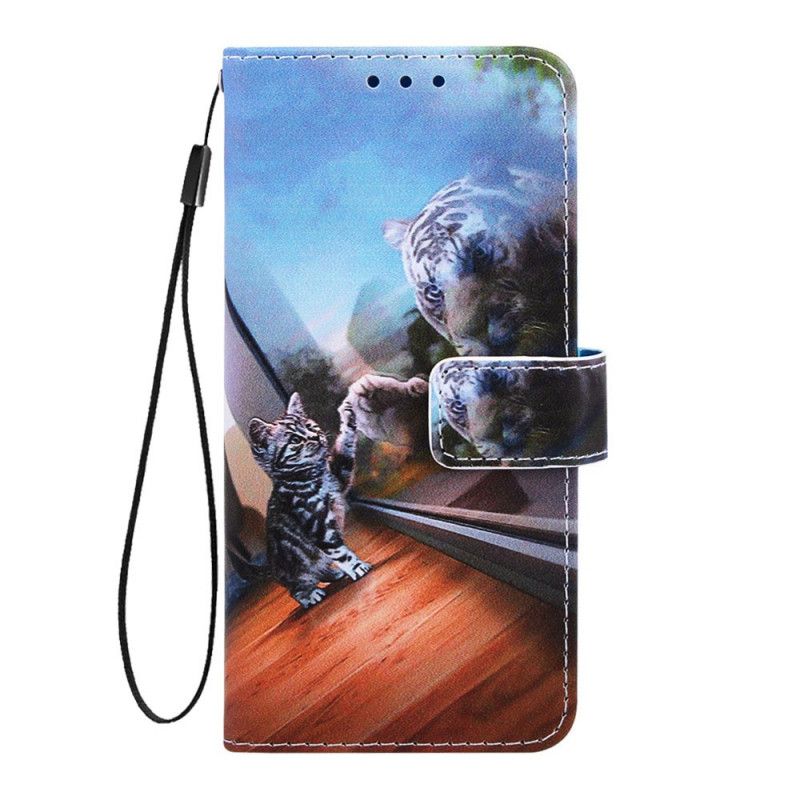 Flip Cover Xiaomi Redmi 7A Sort Mønstring Af Ternekatten Ernest