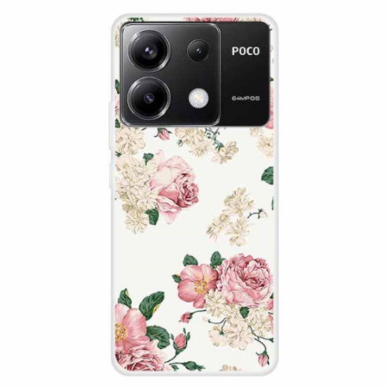 Cover Xiaomi Redmi Note 13 Pro 5g Telefon Etui Frihedsblomster