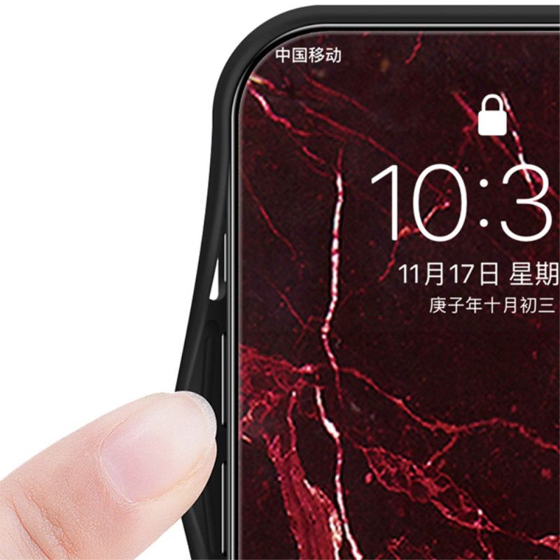 Cover Xiaomi Redmi Note 13 Pro 5g Telefon Etui Sort Marmor Hærdet Glas