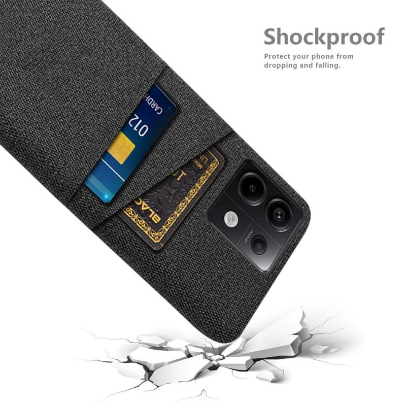 Cover Xiaomi Redmi Note 13 Pro 5g Telefon Etui Stof Dobbelt Kortholder