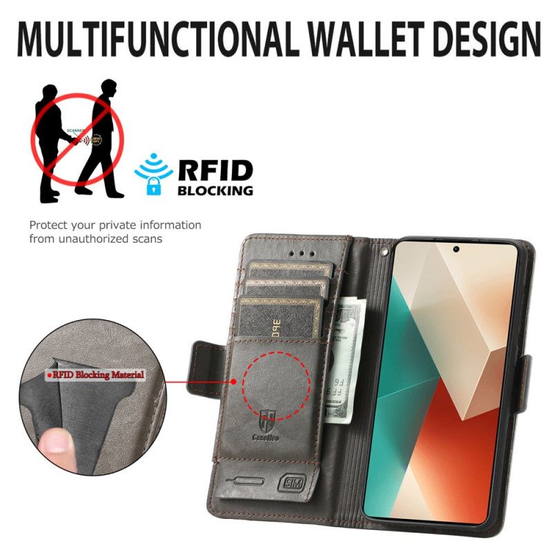 Flip Cover Til Xiaomi Redmi Note 13 Pro 5g Caseneo Rfid Blocking Wallet