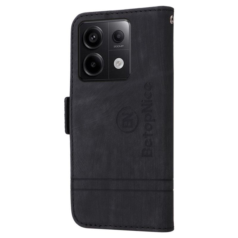 Flip Cover Xiaomi Redmi Note 13 Pro 5g Læderstil Betopnice