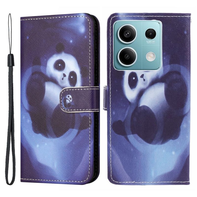 Flip Cover Xiaomi Redmi Note 13 Pro 5g Panda Space Med Rem