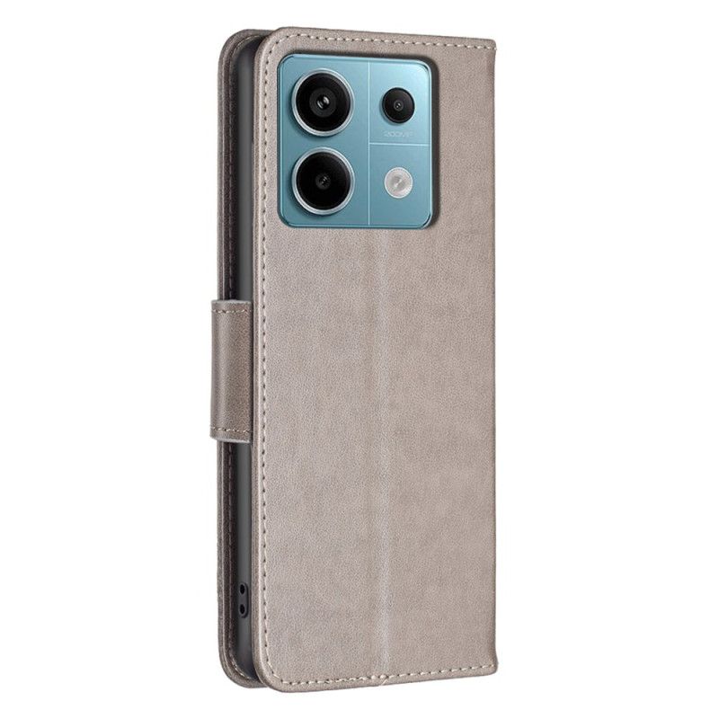 Flip Cover Xiaomi Redmi Note 13 Pro 5g Sommerfugle Mønster