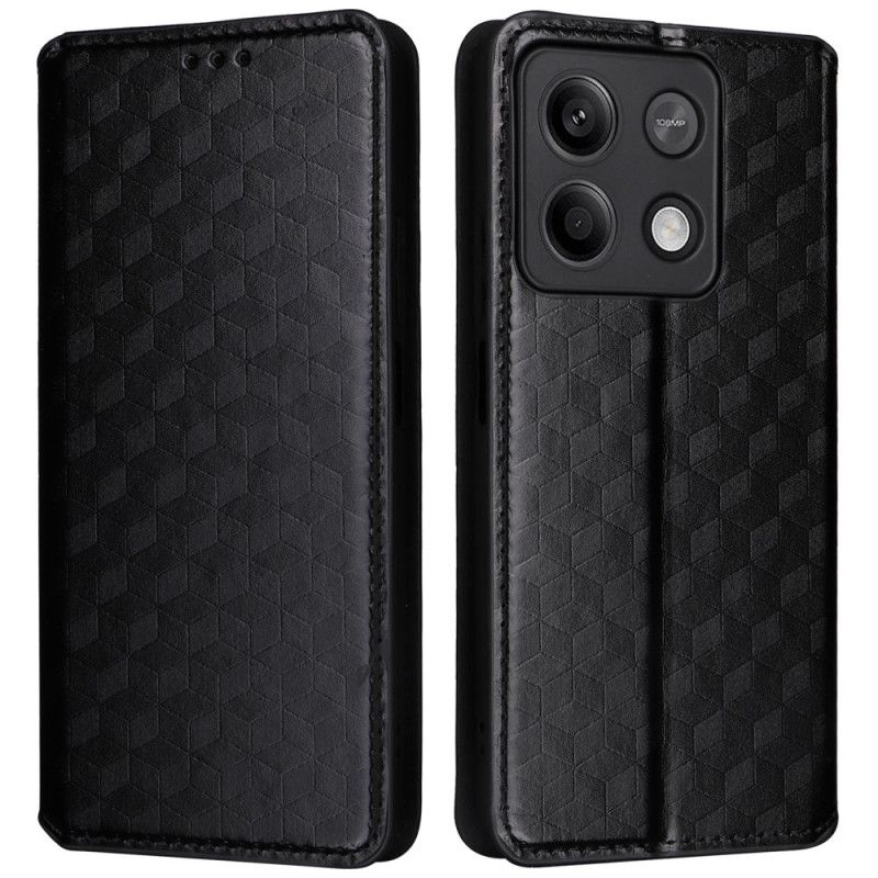 Læder Cover Xiaomi Redmi Note 13 Pro 5g Telefon Etui 3d Kuber