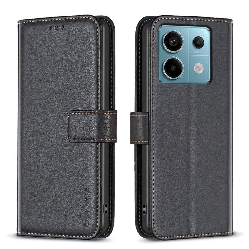 Læder Cover Xiaomi Redmi Note 13 Pro 5g Telefon Etui Klassisk Binfen Farve