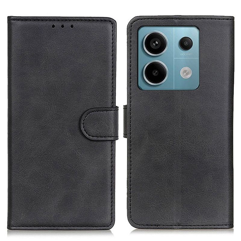 Læder Cover Xiaomi Redmi Note 13 Pro 5g Telefon Etui Mat Kunstlæder