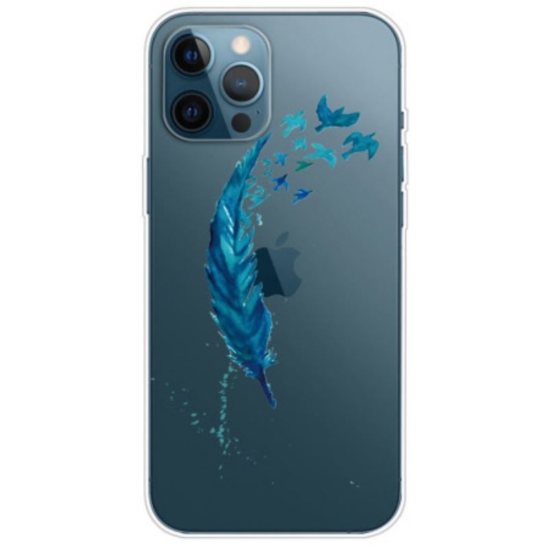 Cover iPhone 14 Pro Gennemsigtig Fjer