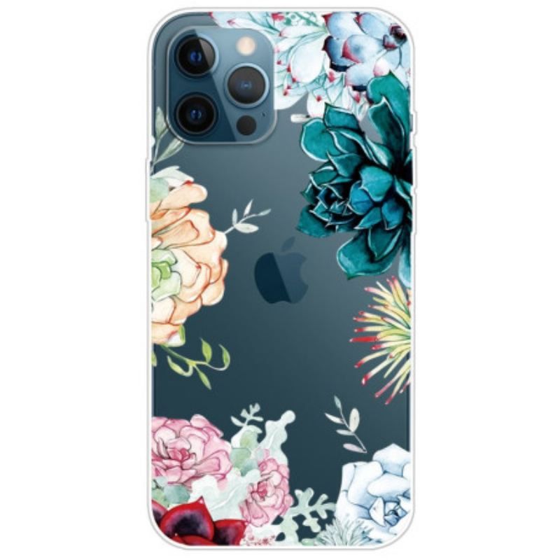 Cover iPhone 14 Pro Sømløse Akvarelblomster