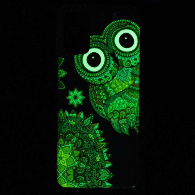 Cover for Samsung Galaxy S20 Plus / S20 Plus 5G Fluorescerende Mandala Ugle