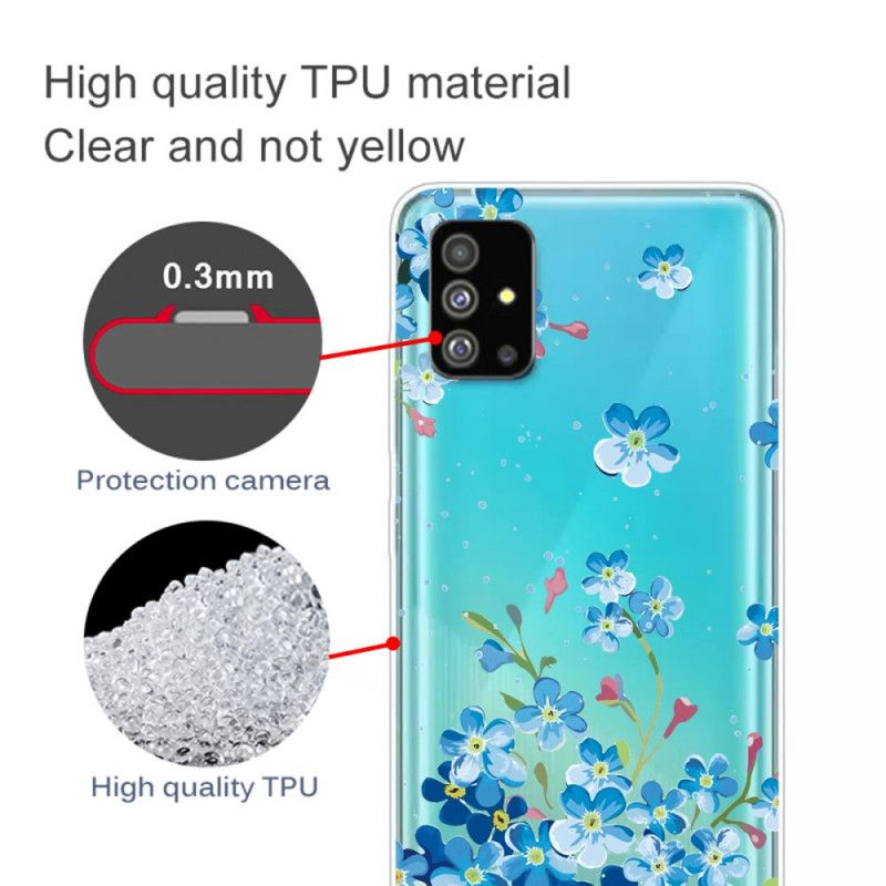 Cover Samsung Galaxy S20 Plus / S20 Plus 5G Blå Blomster Beskyttelse