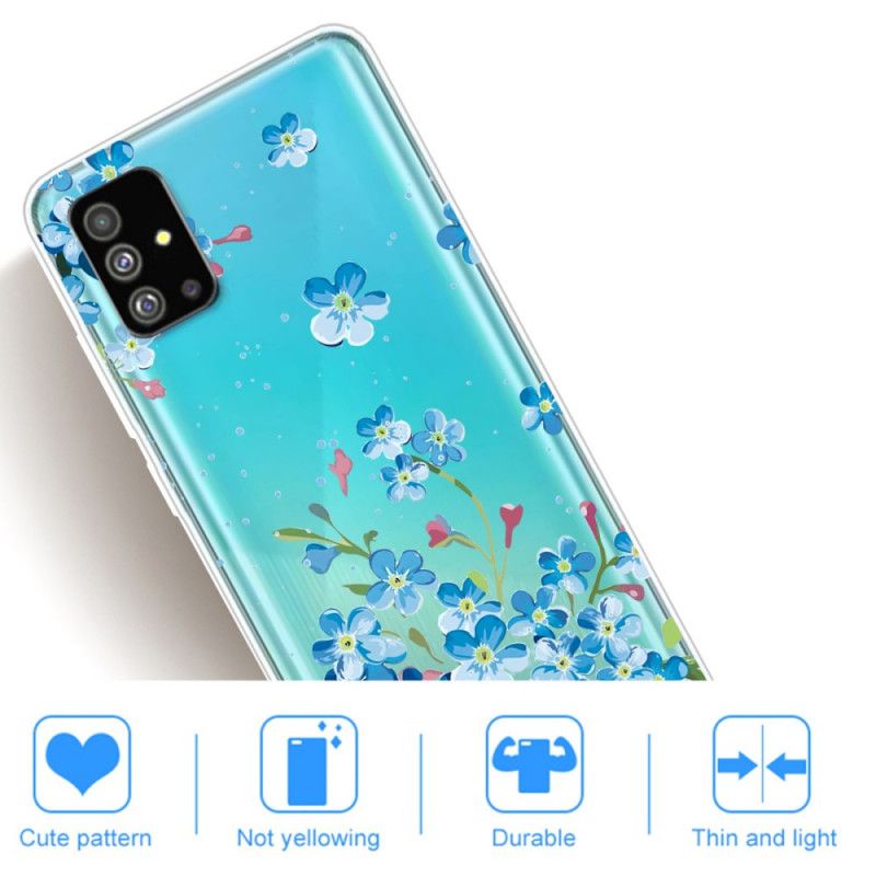 Cover Samsung Galaxy S20 Plus / S20 Plus 5G Blå Blomster Beskyttelse