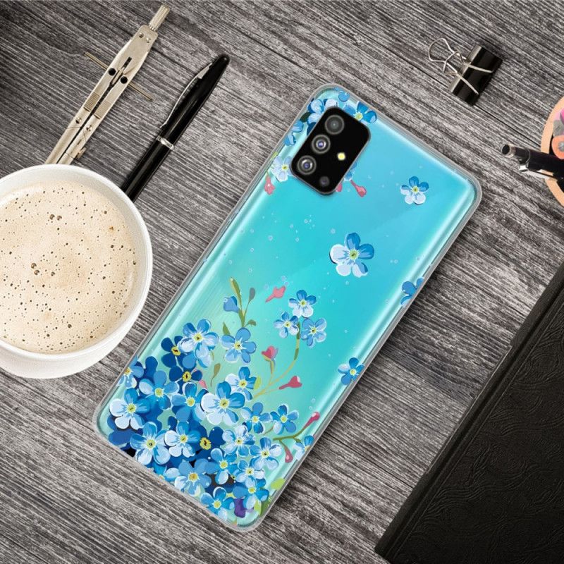 Cover Samsung Galaxy S20 Plus / S20 Plus 5G Blå Blomster Beskyttelse